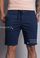Bermuda de Sarja Masculina Azul Marinho