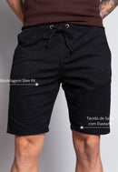 Bermuda de Sarja Masculina Preta