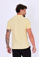 Camisa Polo Italiana Tricot Amarela