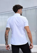 Camisa Masculina Manga Curta Flame Slim Branco