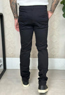 Calça Alfaiataria em Sarja com Elastano Preto