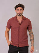 Camisa Masculina Tricot Marrom