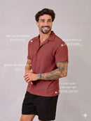 Camisa Masculina Tricot Marrom