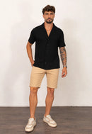 Camisa Masculina Tricot Touch Preta