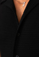 Camisa Masculina Tricot Touch Preta